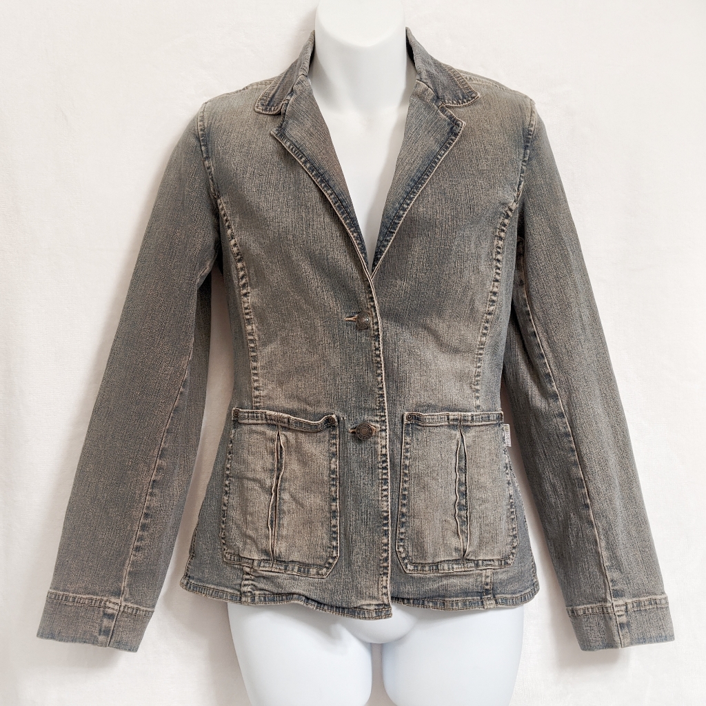 Espirit Jean Jacket With Patch Pockets